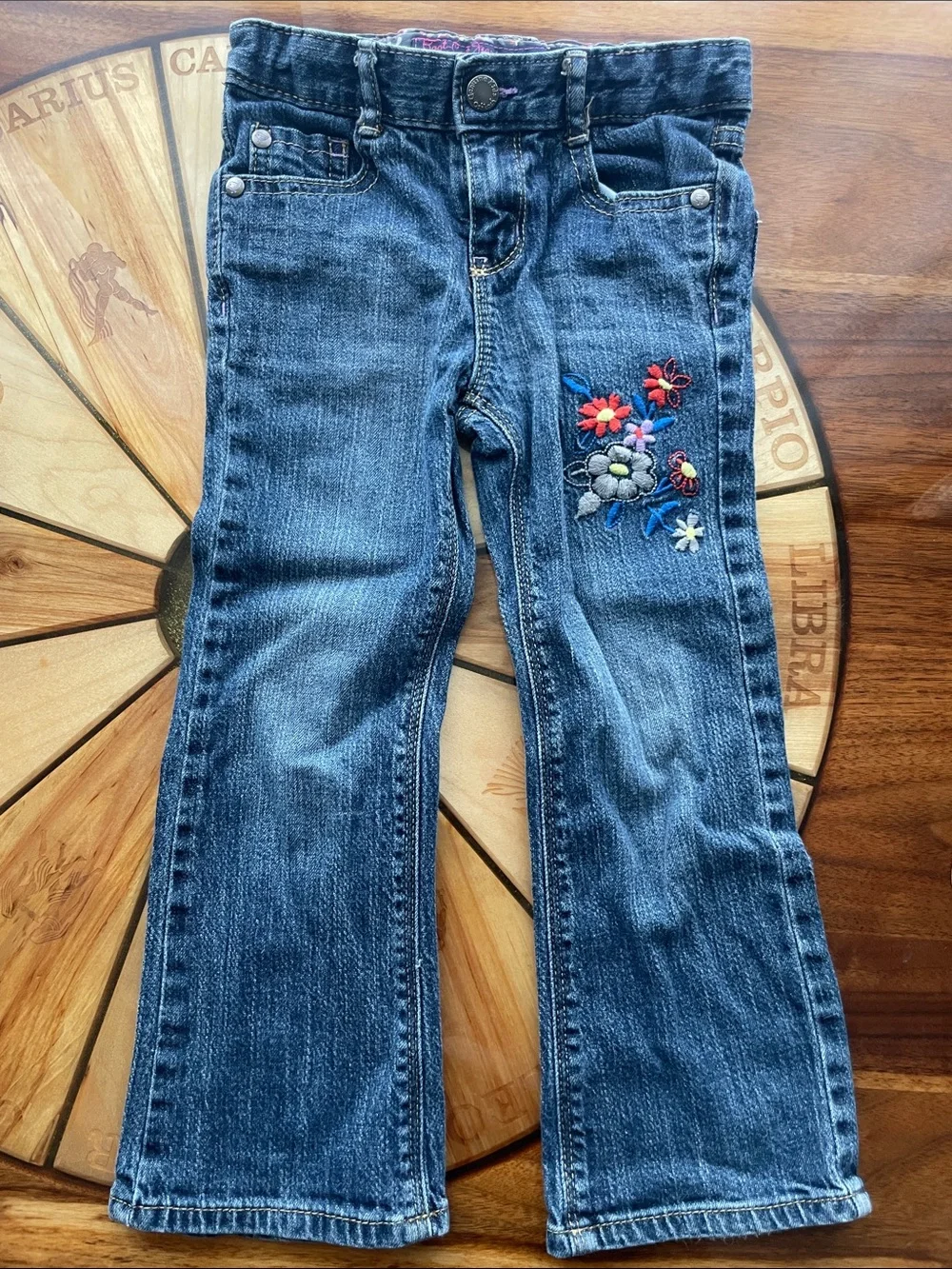 2 pair of denim Gymboree Oshkosh sizes 3T 4T Flare Boot Cut